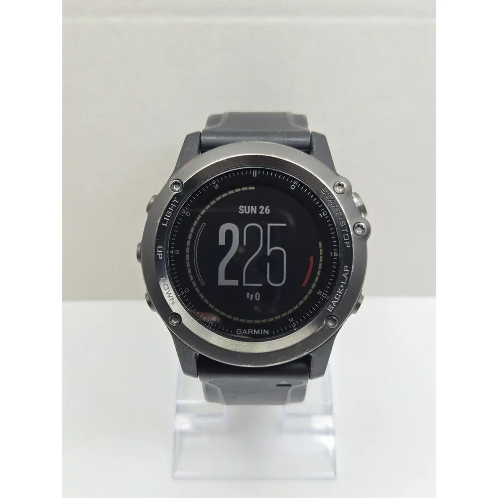 Garmin Fenix 3 HR Sapphire GPS Training Black Smartwatch HeartRate Monitor -Read